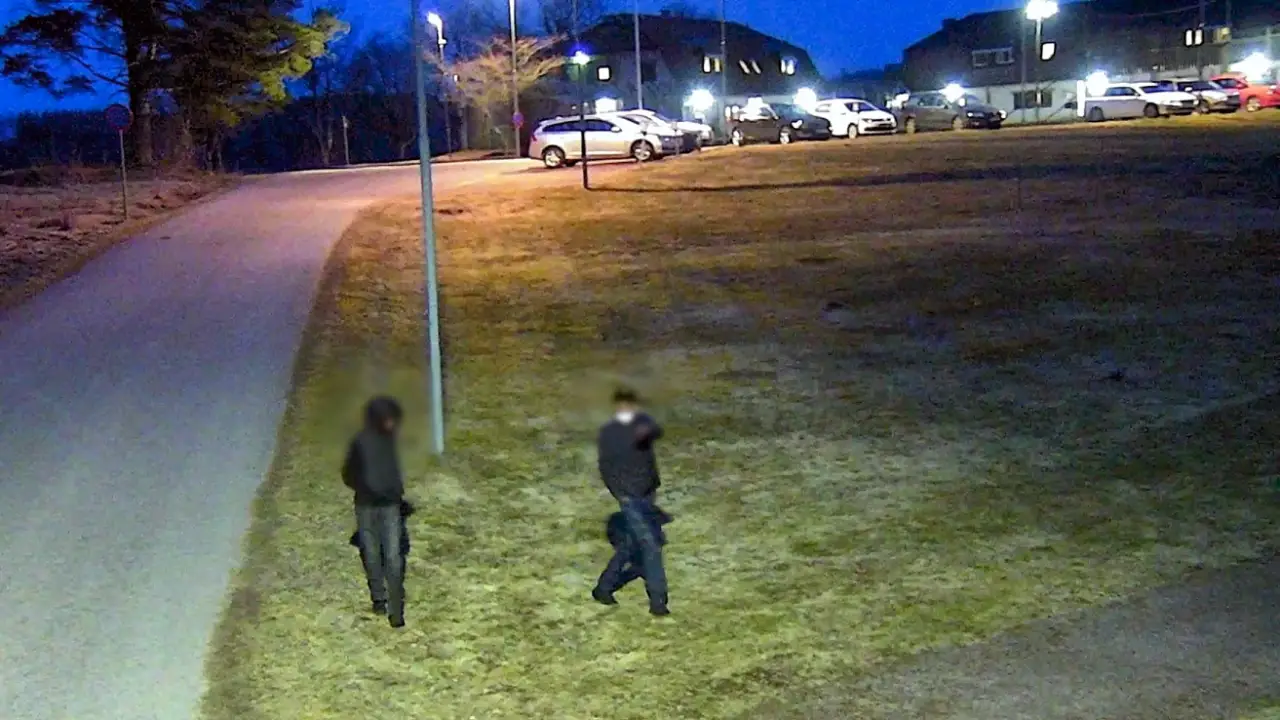 Fångat på polisens kamera