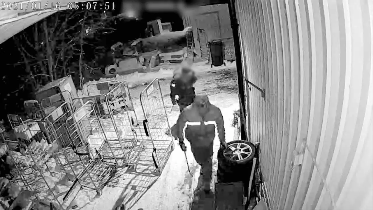 Fångat på polisens kamera